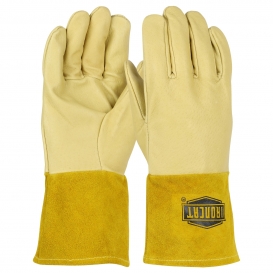 Large West Chester IRONCAT 6030 Premium Top Grain Reverse Deerskin Leather MIG Welding Gloves 1 Pair 