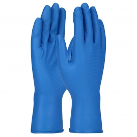 PIP 67-308 Grippaz Food Plus Extended Use Ambidextrous Nitrile Glove with Textured Fish Scale Grip - 8 Mil