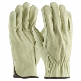 PIP 70-301 Economy Grade Top Grain Pigskin Leather Drivers Gloves - Straight Thumb