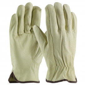 PIP 70-360 Industry Grade Top Grain Pigskin Leather Drivers Gloves - Keystone Thumb