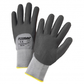 PIP 715SNFTKD West Chester PosiGrip Seamless Knit Nylon Gloves - Nitrile Coated Foam Grip on Palm & Fingers - Micro Dot Palm
