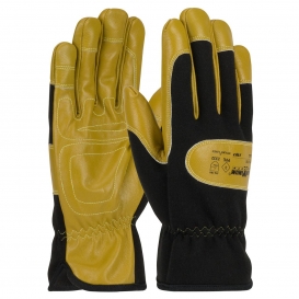 PIP 73-1700 Maximum Safety AR/FR Grain Goatskin Leather Palm Gloves - Aramid Fabric Back