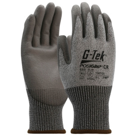 PIP 730TGU G-Tek PosiGrip Seamless Knit Polykor Blended Gloves - Polyurethane Coated Flat Grip