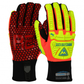 PIP 87010 R2 RigAce Synthetic Leather Double Palm Gloves - TPR Impact Protection