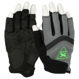 ProFlex 901 Half-Finger Leather Impact Gloves, BLACK, Size XL