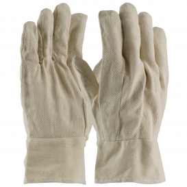 PIP 90-908BT Premium Grade Cotton Canvas Single Palm Gloves - Band Top