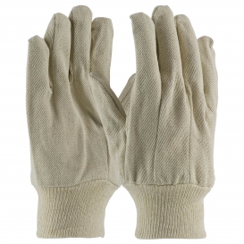 PIP 90-910I Economy Grade Cotton Canvas Single Palm Gloves - Knitwrist
