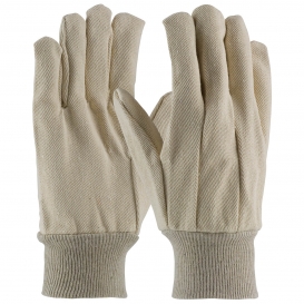 PIP 90-912 Premium Grade Cotton Canvas Single Palm Gloves - Knitwrist