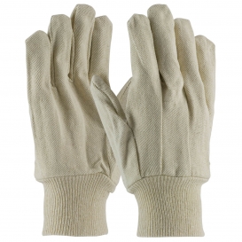 PIP 90-912I Economy Grade Cotton Canvas Single Palm Gloves - Knitwrist