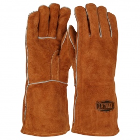 PIP 9020 Ironcat Premium Select Shoulder Split Cowhide Leather Welder\'s Gloves w/ Cotton Liner and Kevlar Stitching