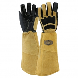 Large West Chester IRONCAT 9041 Select Split Cowhide Leather Stick Welding Gloves 1 Pair 