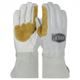 PIP 9071 Ironcat Premium Split Goatskin Mig Welder\'s Gloves with Reinforced Split Cowhide - Kevlar Stitched