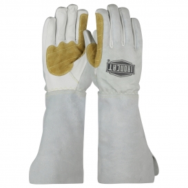 PIP 9072 Ironcat Premium Split Goatskin Mig Welder\'s Gloves with Climax Aerogel - Kevlar Stitched