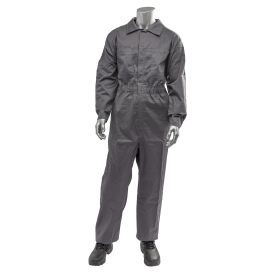 PIP 9100-2000E AR/FR Dual Certified Economy Coverall with Zipper Closure - Gray 