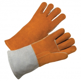 PIP 9401 West Chester Select Shoulder Cowhide Leather Welder\'s Gloves with Cotton Liner and Kevlar Stitching