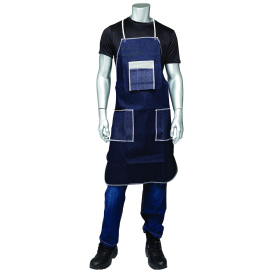 PIP A2836D62BT Denim Apron - Three Pockets - Blue