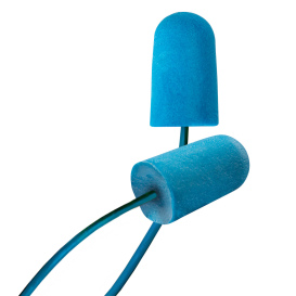 PIP BSF-D Food Pro BioSoft Corded Foam Ear Plug - NRR 32 - Blue