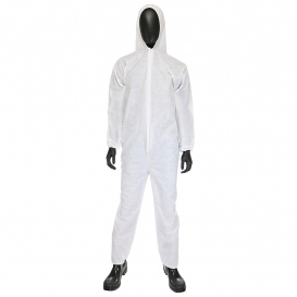 PIP C3856 SMS Coveralls with Hood, Elastic Wrists, & Ankles - Case of 25