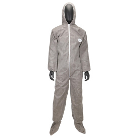 PIP C3909 PosiWear M3 Coverall with Hood & Boots - Gray