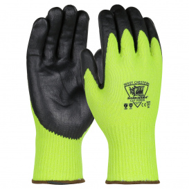 PIP HVG710SNF Barracuda Cut Force Hi-Viz Knit HPPE Blended Gloves with Nitrile Coated Grip