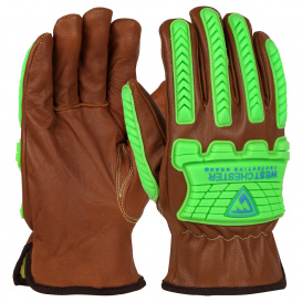 Leather Impact Medium Tan Full Grain Leather Glove
