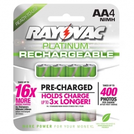 Rayovac Platinum Rechargeable AA Batteries