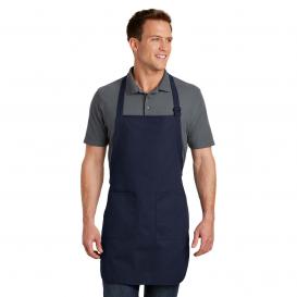 Port Authority A500 Full Length Apron with Pockets - Navy