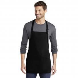 Port Authority A510 Medium Length Apron with Pouch Pockets - Black