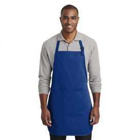 Port Authority A600 Full-Length Two-Pocket Bib Apron - Royal