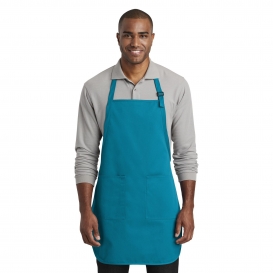 Port Authority A600 Full-Length Two-Pocket Bib Apron - Sapphire