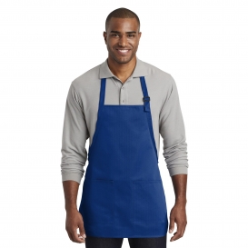 Port Authority A601 Medium-Length Two-Pocket Bib Apron - Royal