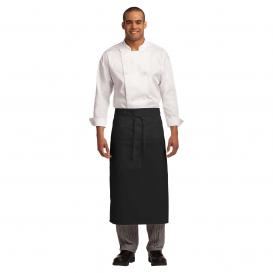 Port Authority A701 Easy Care Full Bistro Apron with Stain Release - Black
