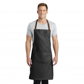 Port Authority A800 Market Full-Length Bib Apron - Dark Midnight