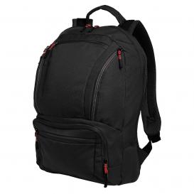 Port Authority BG200 Cyber Backpack - Black/Red