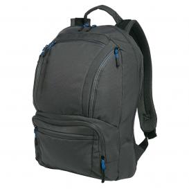 Port Authority BG200 Cyber Backpack - Dark Charcoal/Royal
