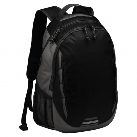 Port Authority BG208 Ridge Backpack - Black/Dark Charcoal