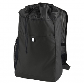Port Authority BG211 Hybrid Backpack - Black/Black