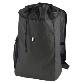 Port Authority BG211 Hybrid Backpack - Dark Charcoal/Black