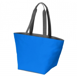 Port Authority BG409 Carry All Zip Tote - Shock Blue/Magnet