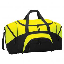 Port Authority BG99 Standard Colorblock Sport Duffel - Safety Yellow/Black