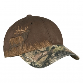 Port Authority C820 Embroidered Camouflage Cap - Mossy Oak Break-Up Country/Chocolate Elk