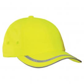 Hi Viz Neon Reflective Baseball Cap High Visibility Yellow Orange Black Sun 