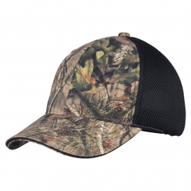 Port Authority C912 Camouflage Cap with Air Mesh Back - Mossy Oak Break-Up Country/Black Mesh