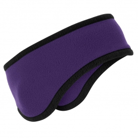 Port Authority C916 Two-Color Fleece Headband - Purple