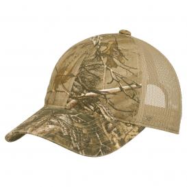 Port Authority C929 Unstructured Camouflage Mesh Back Cap - Realtree Xtra/Tan