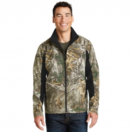 Port Authority J318C Camouflage Colorblock Soft Shell - Realtree Xtra/Black