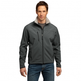 Port Authority J790 Glacier Soft Shell Jacket - Smoke Grey/Chrome