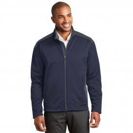Port Authority J794 Two-Tone Soft Shell Jacket - Navy/Graphite