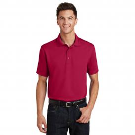 Port Authority K497 Poly-Bamboo Charcoal Blend Pique Polo - Red