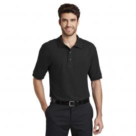 Port Authority K500ES Extended Size Silk Touch Polo - Black